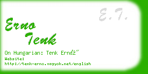 erno tenk business card